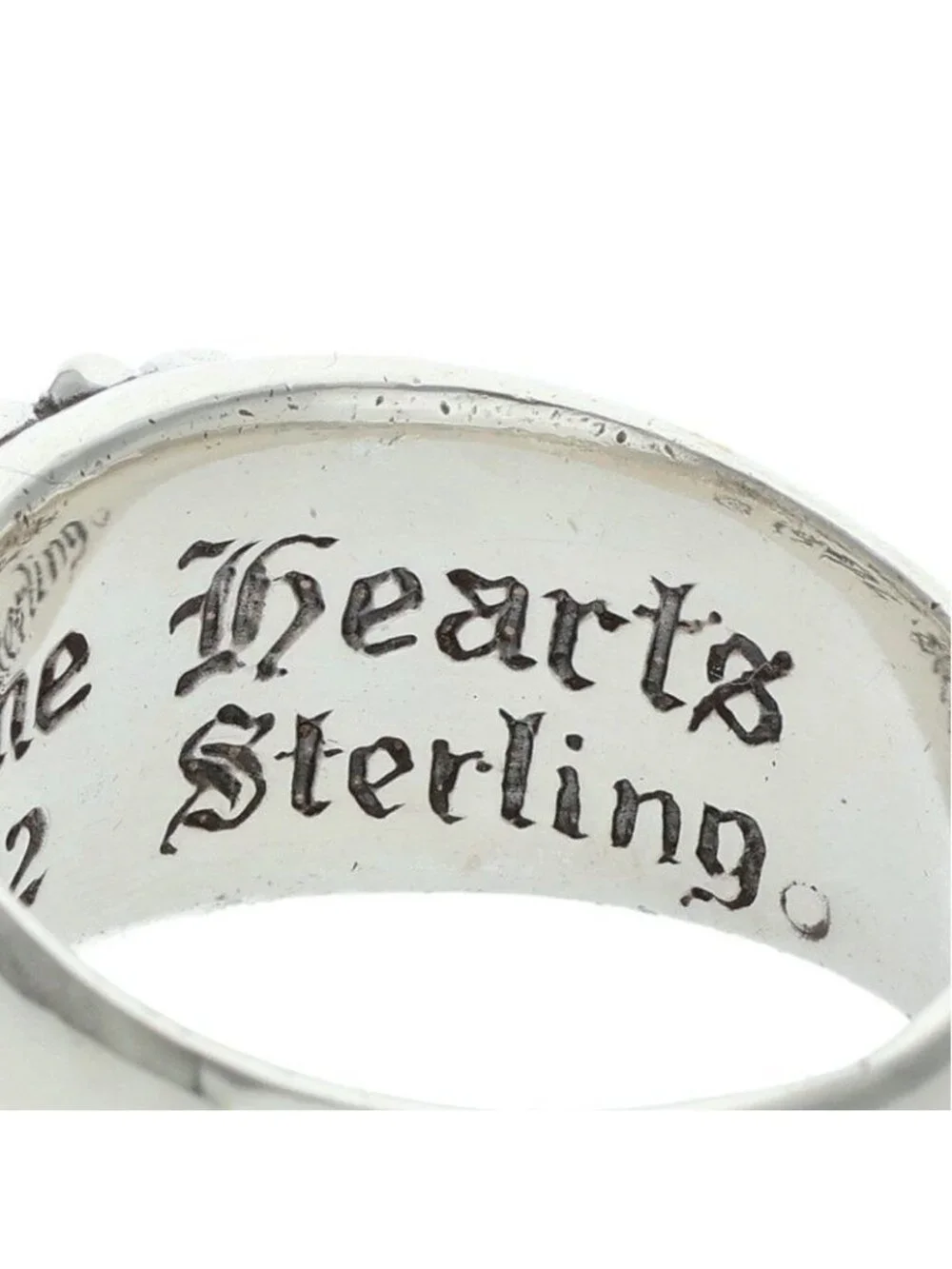 Chrome Hearts Flrl Floral Cross Silver Ring